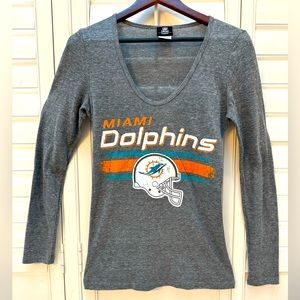 Miami Dolphins NEW w/o tags, vintage NFL Sports Apparel TriBlend Lightweight